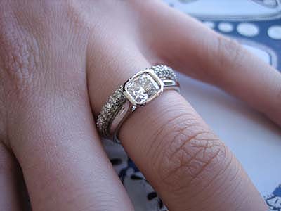 Diamond Engagement Ring Bezel Setting